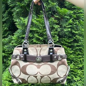 Vintage Brown and Tan Coach Shoulder bag